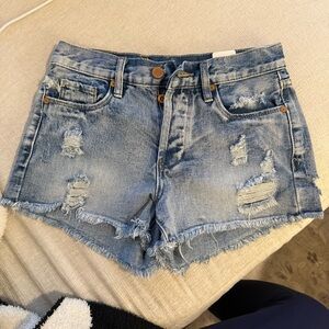 Blank NYC Distressed Denim Shorts - Size 24